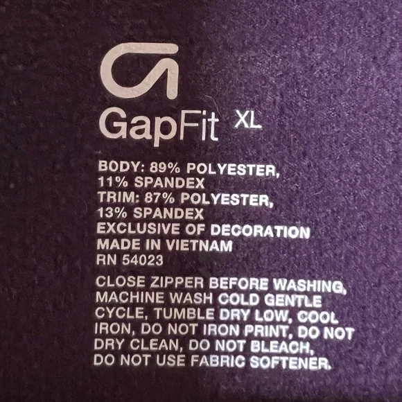 Gap Fit purple zip up lightweight jacket XL with pockets - Picture 3 of 4